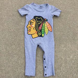 Chicago Blackhawks hockey Handmade upcycled harem pants t shirt baby romper